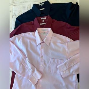 Geoffrey Beene button down men’s dress shirt bundle ~ XL 17